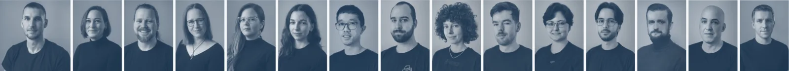 Portréty členů týmu Trinera